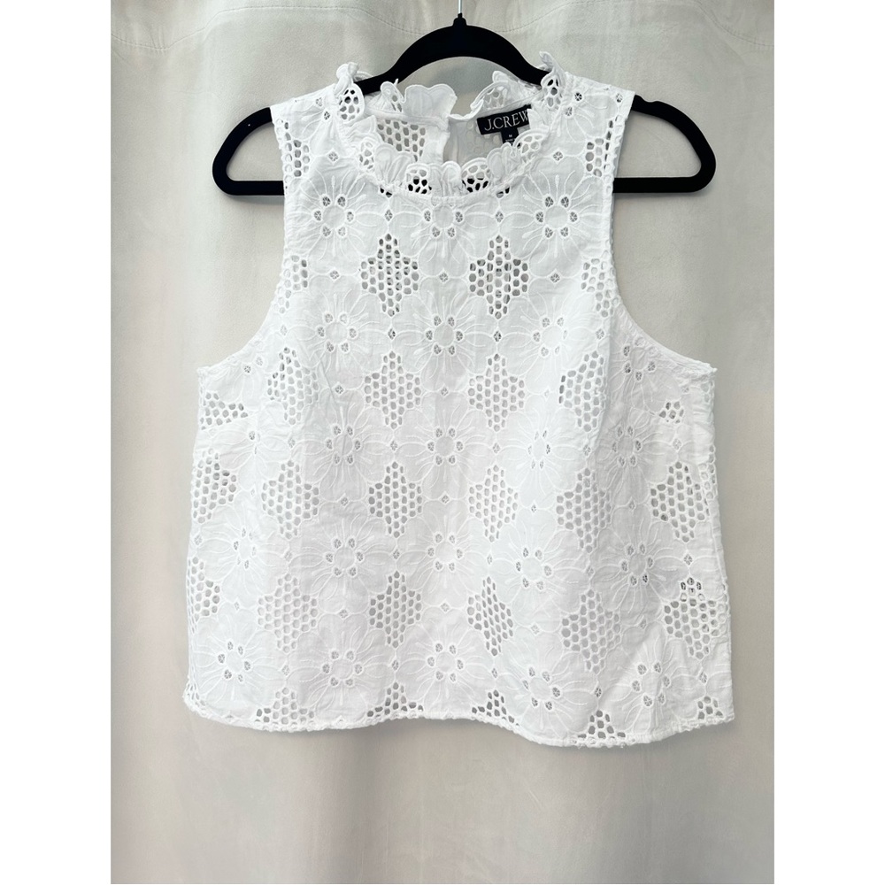 New - J.Crew Fleur top in eyelet - New